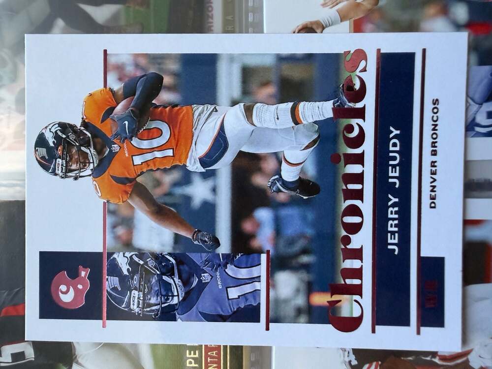 2021 Panini Chronicles Jerry Jeudy Denver Broncos #29 Pink
